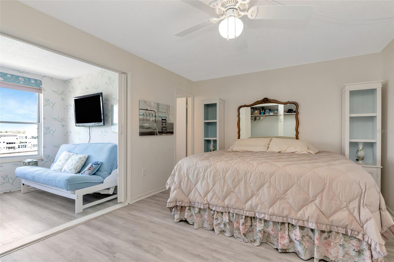 MASTER BEDROOM WITH ACCESS TO FLORIDA ROOM