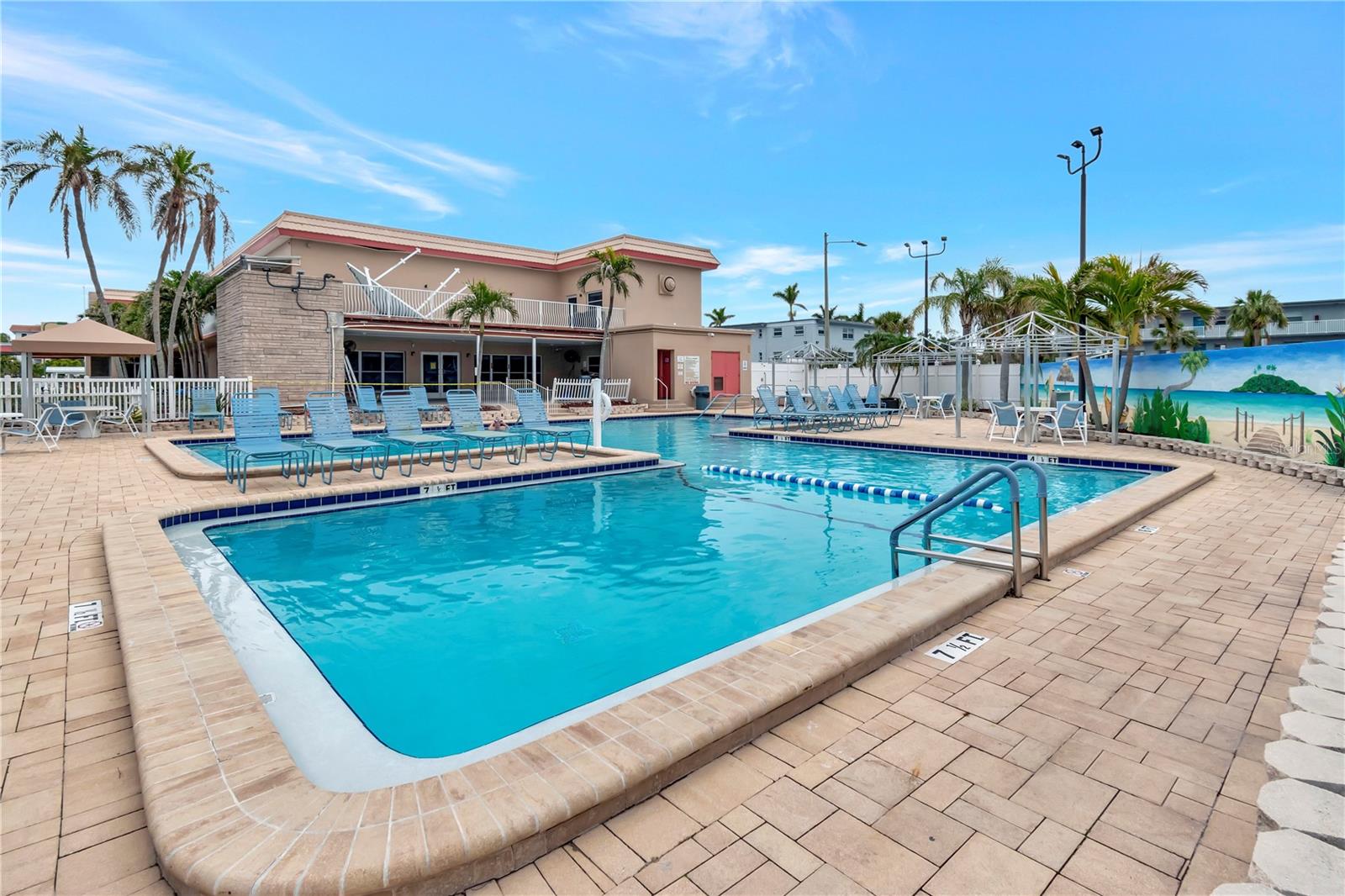 ONE OF THE 4 POOLS / CLUBHOUSE