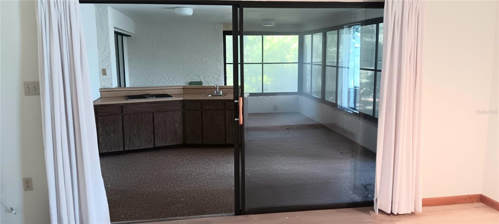 Patio view from Family room.