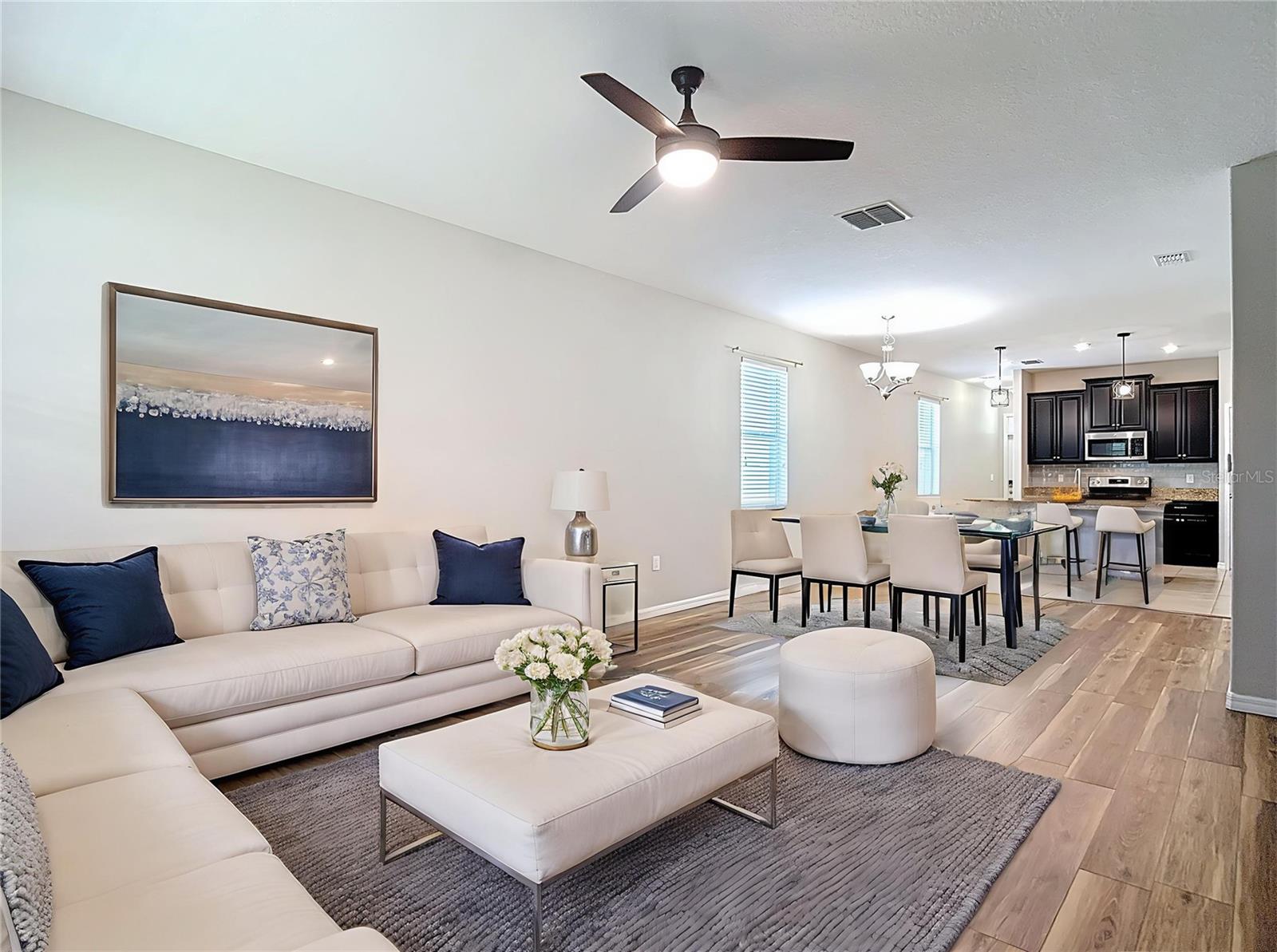 Great room- VIRTUAL STAGING