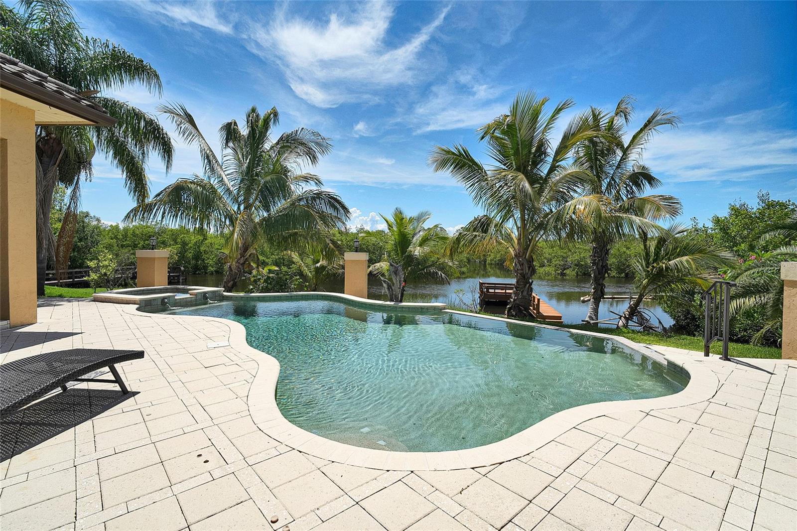 Saltwater Pool w/East Exposure Waterfront