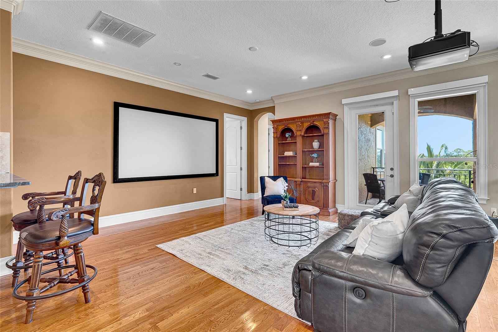 Upstairs loft/Movie theater
