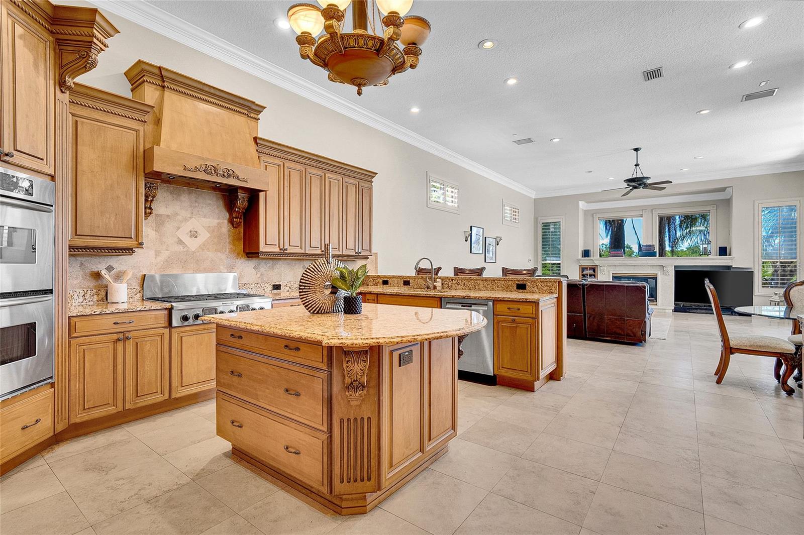 Custom Cabinetry and Island Seating
