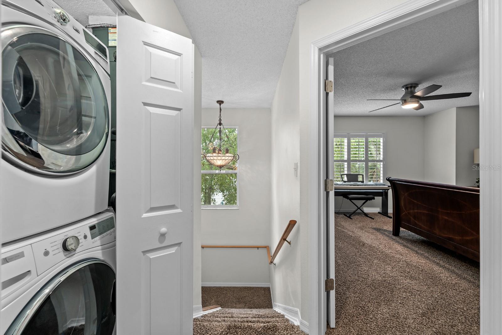 inside laundry closet