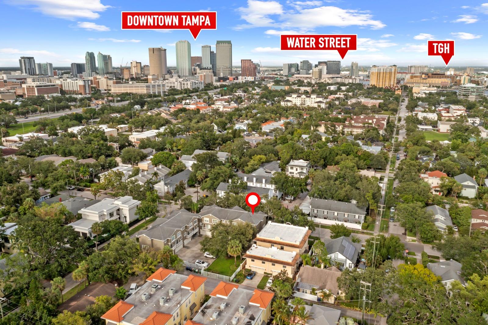 centrally located to downtown