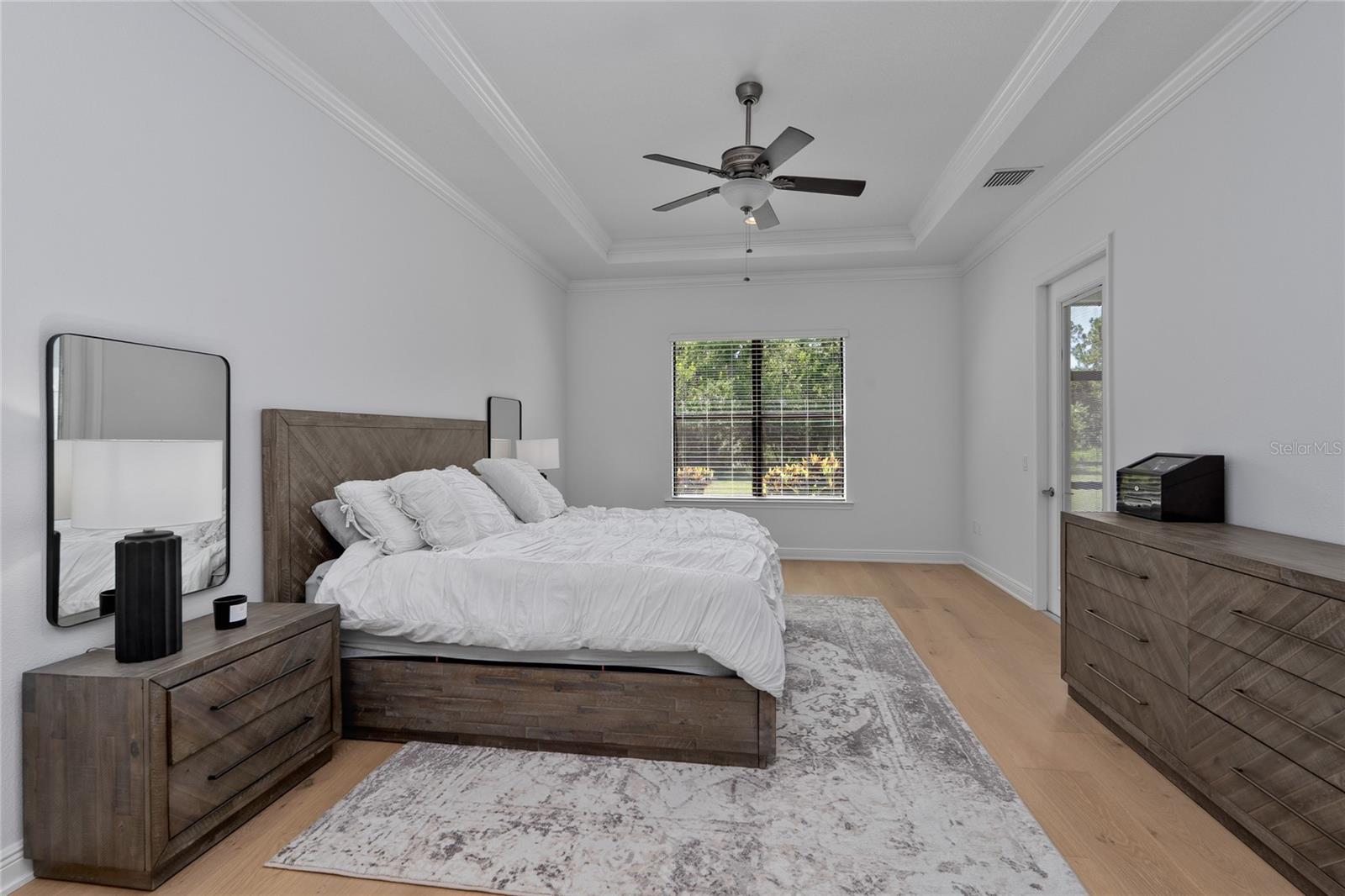 The Primary Bedroom is located on the left side of the home