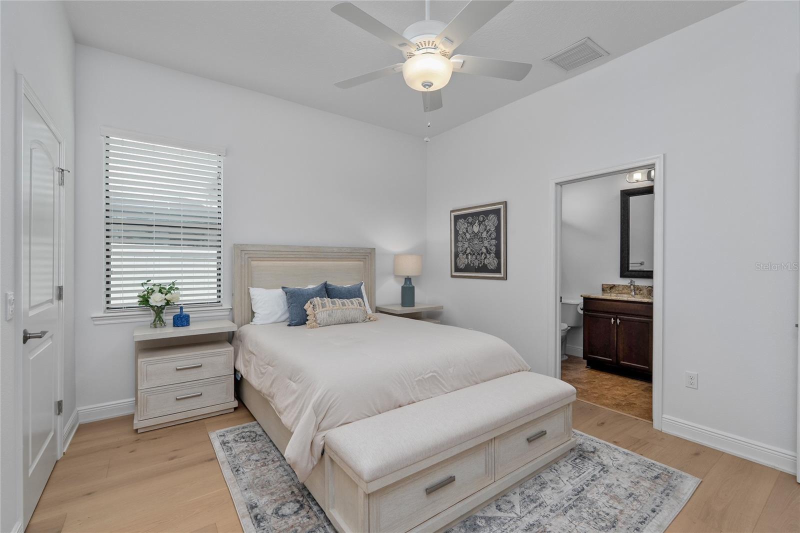 Bedroom 3 with a walk in closet and en-suite bathroom