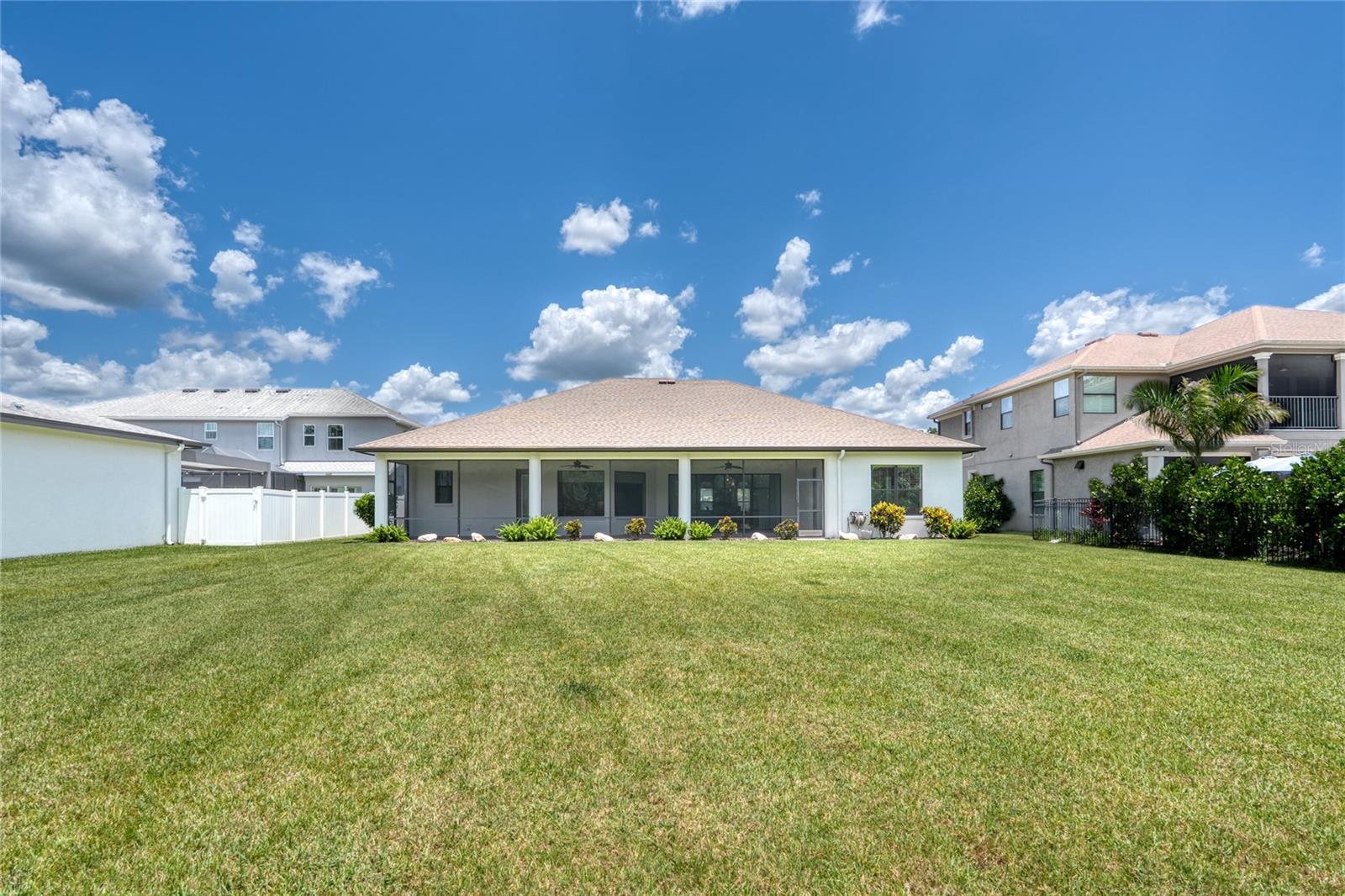 This Oversized lot has plenty of room for a pool