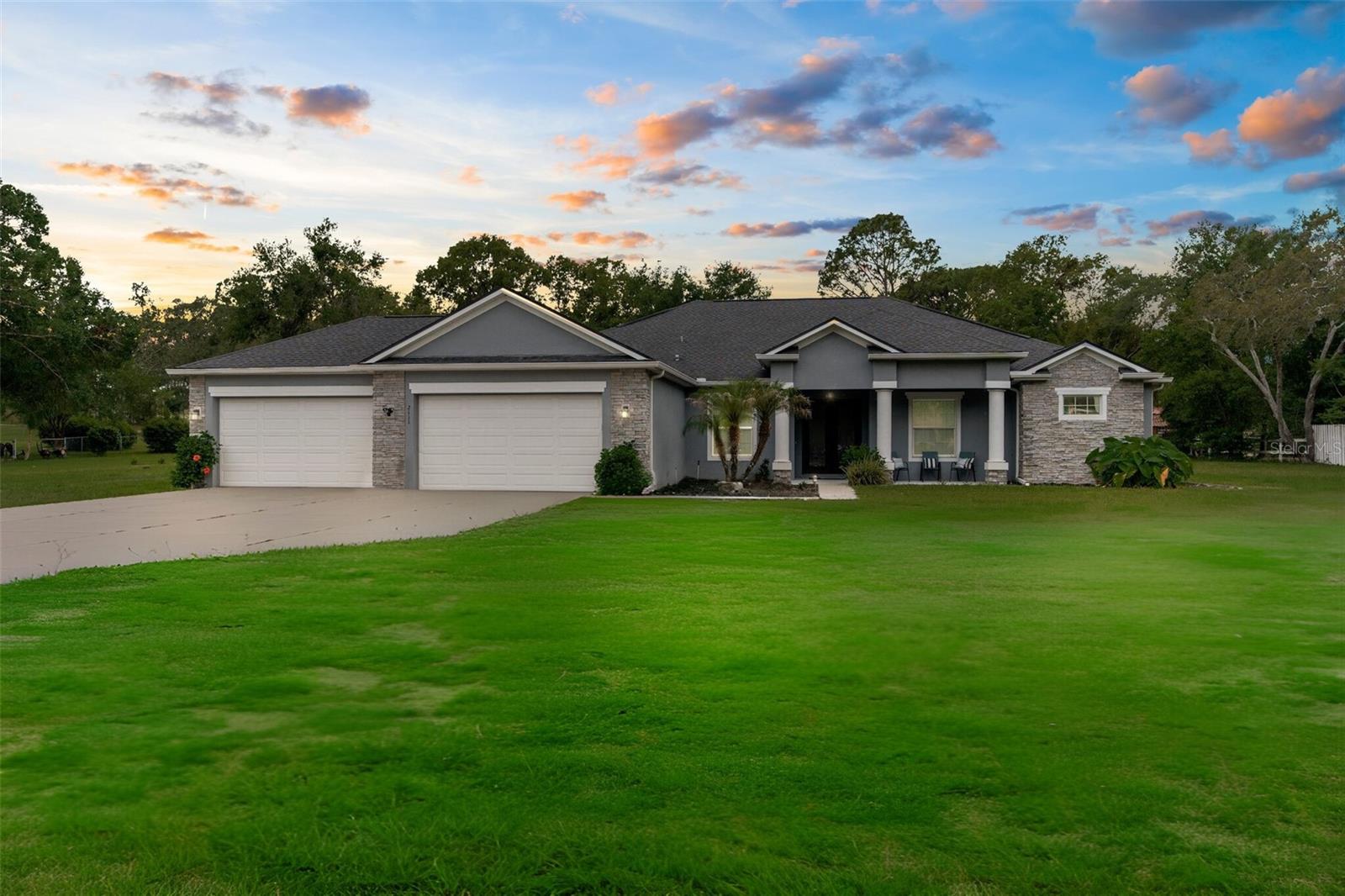 Twilight Front View of Home