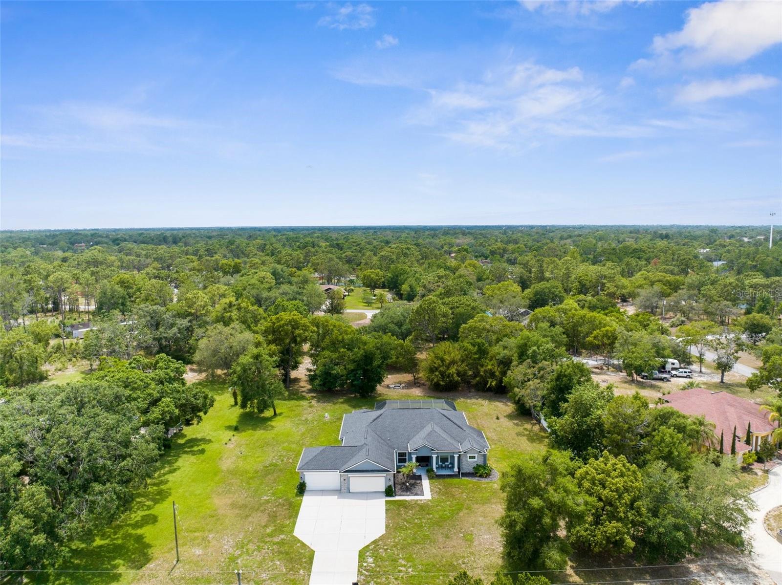 Aerial of Front of Property