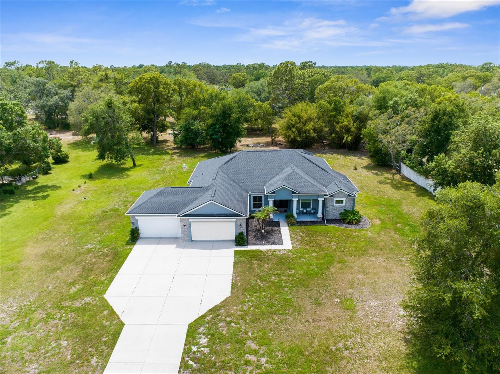Aerial of Front of Property