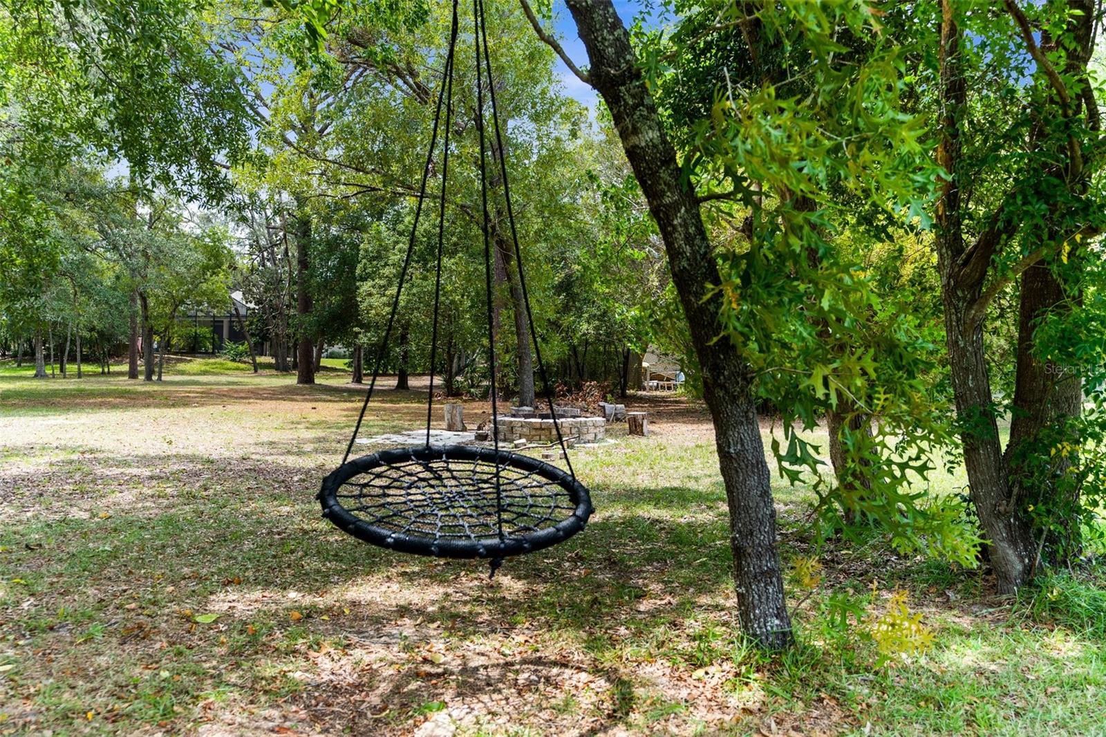 Swing with Fire Pit