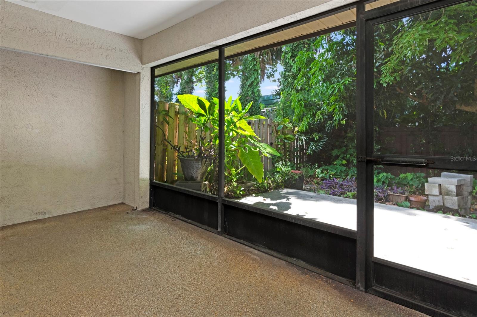 Cover the Screen porch with a closet area.