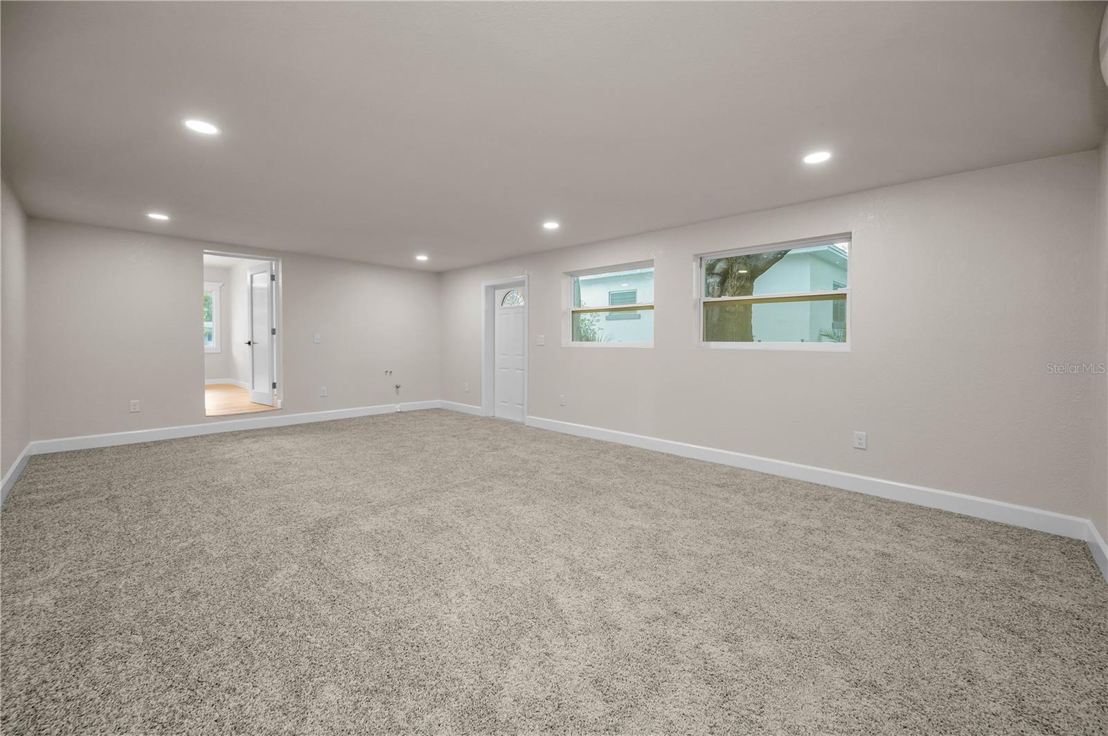 Looking back to dining room from bonus room