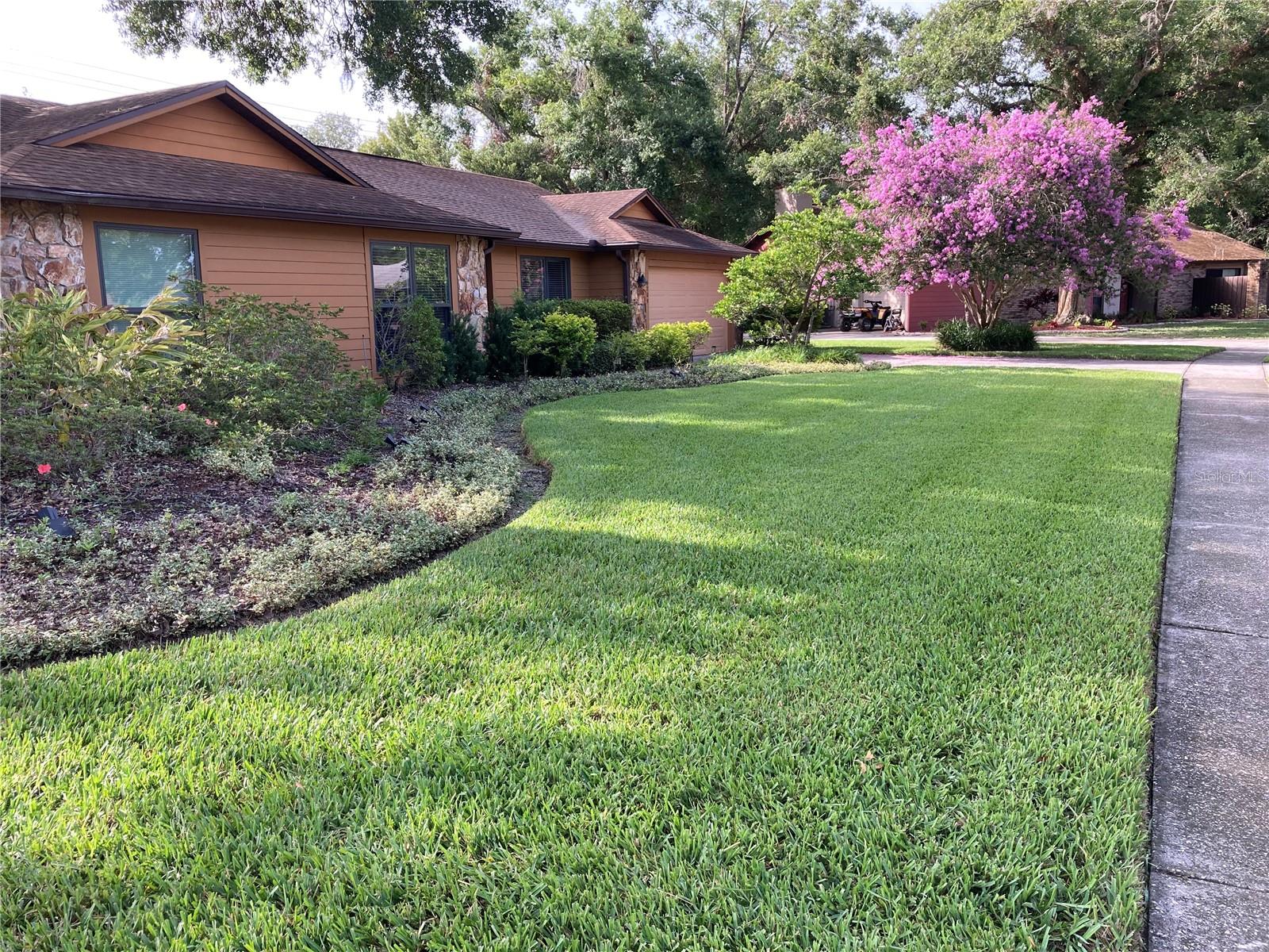 Beautifully landscaped