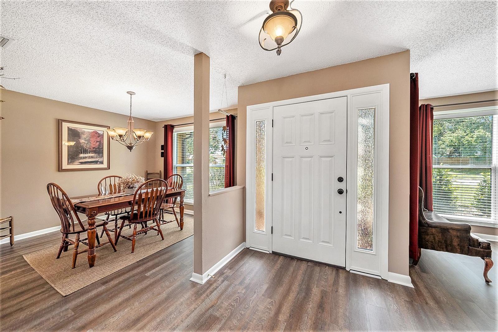 Front door & Dining Room