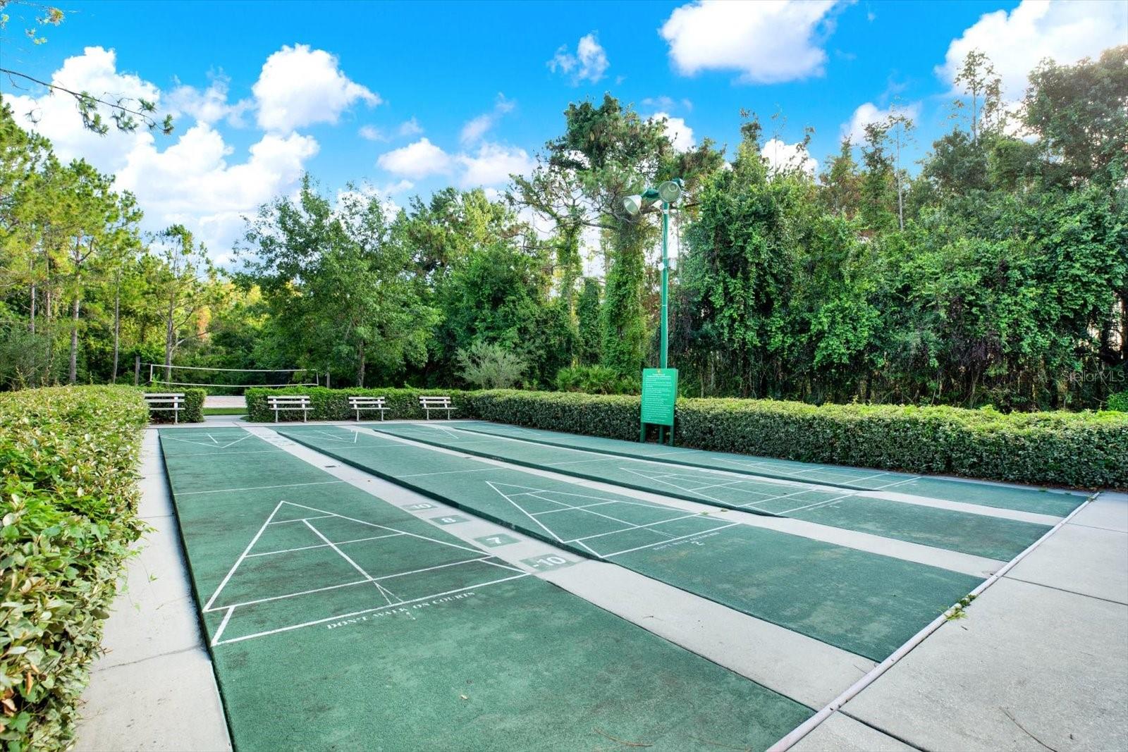 Shuffleboard courts