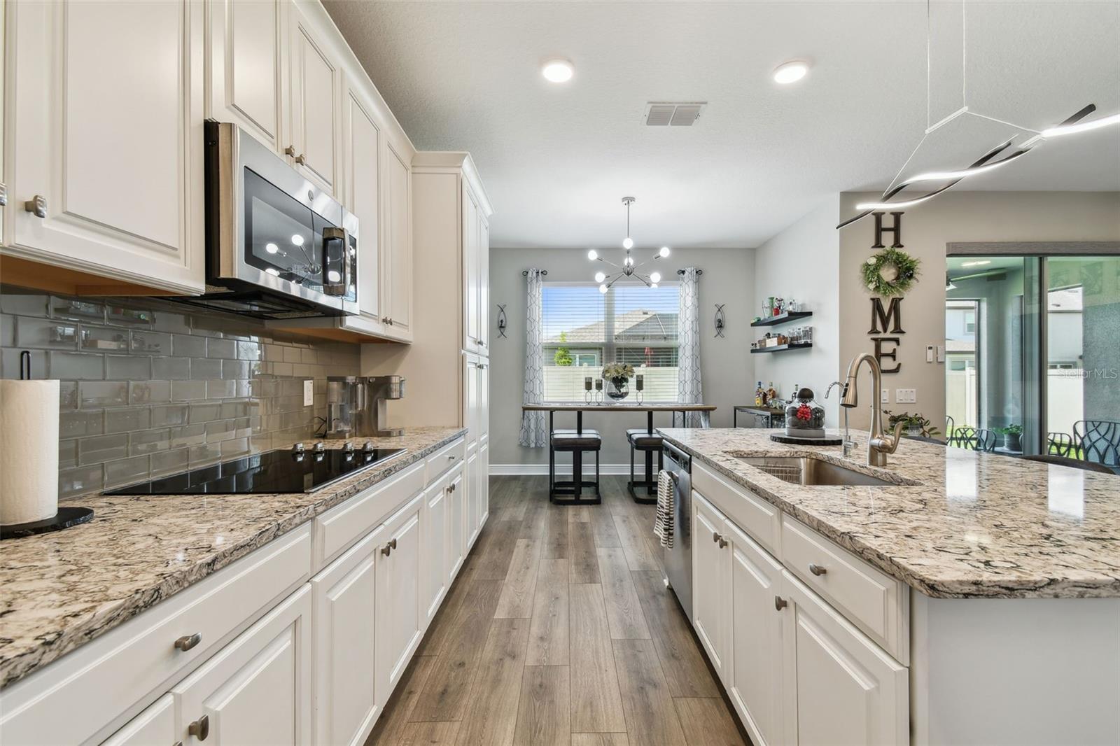 Cooktop, and plenty of cabinets