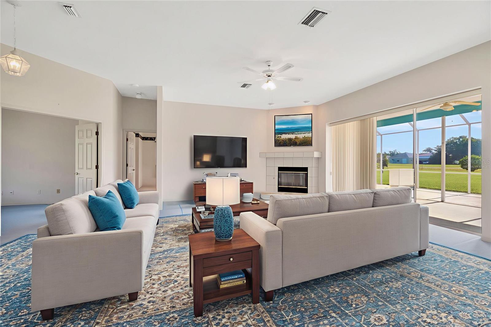 Virtually Staged Living Room