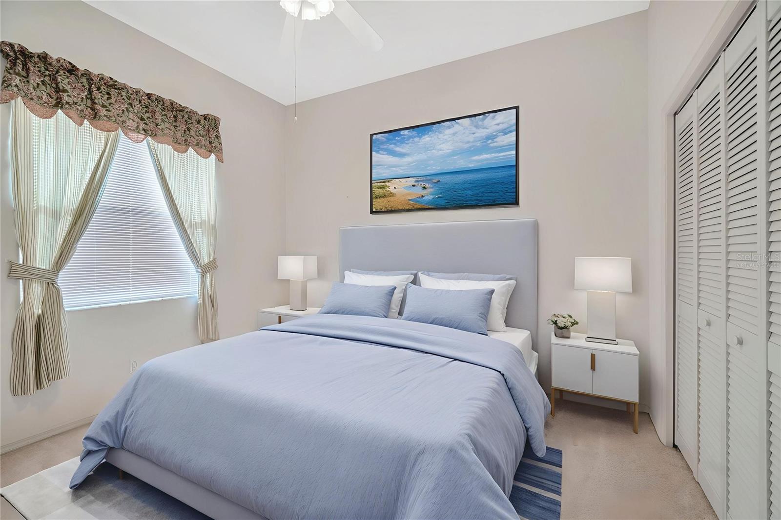 Virtually Staged Bedroom