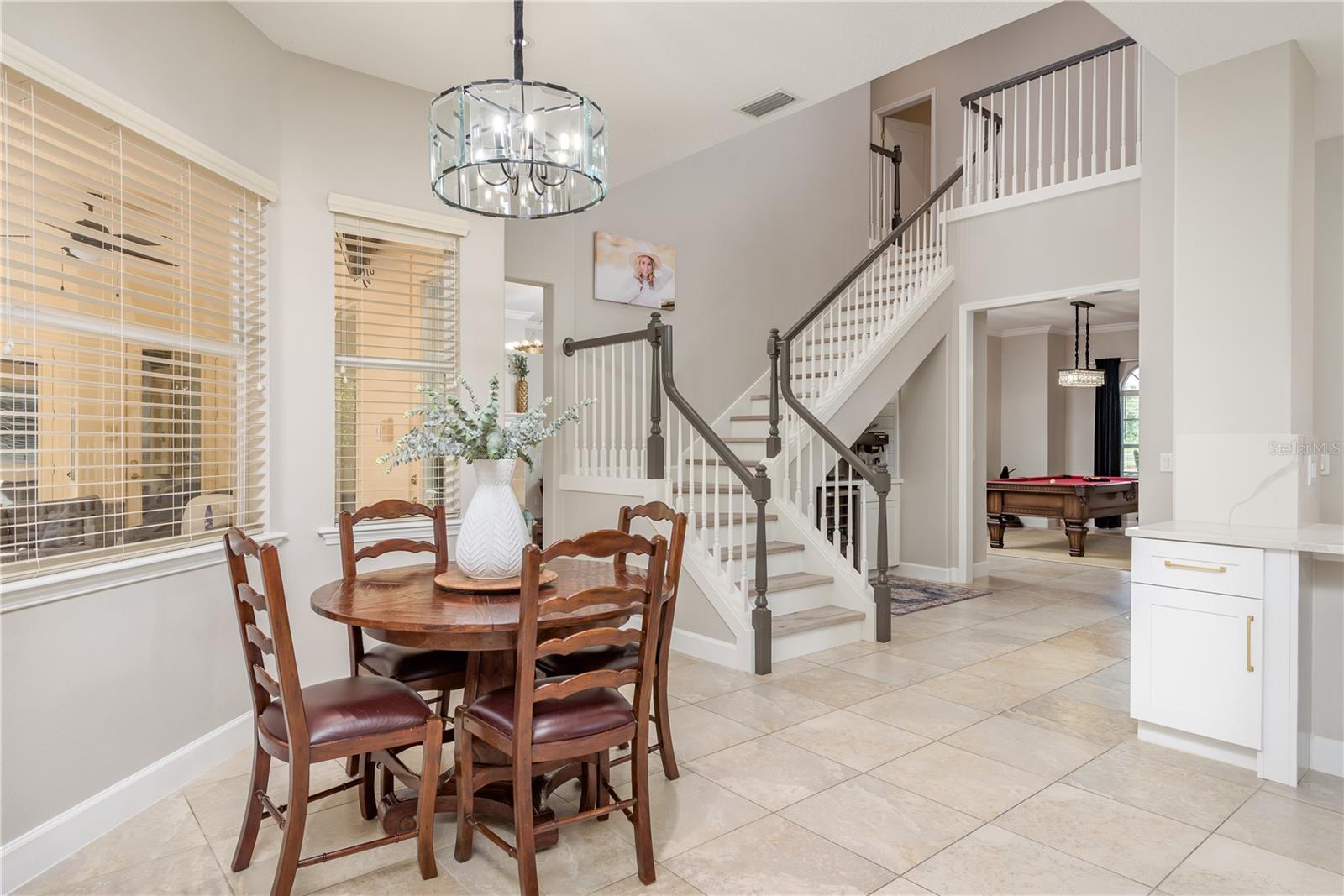 Breakfast Nook and Staircase