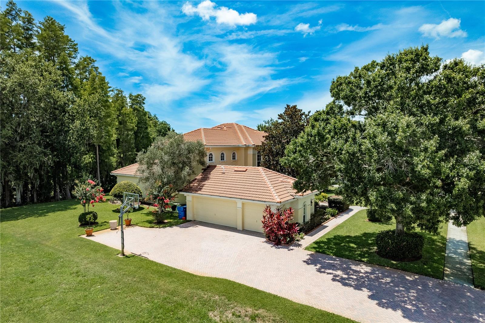 Aerial Side Yard and Garage