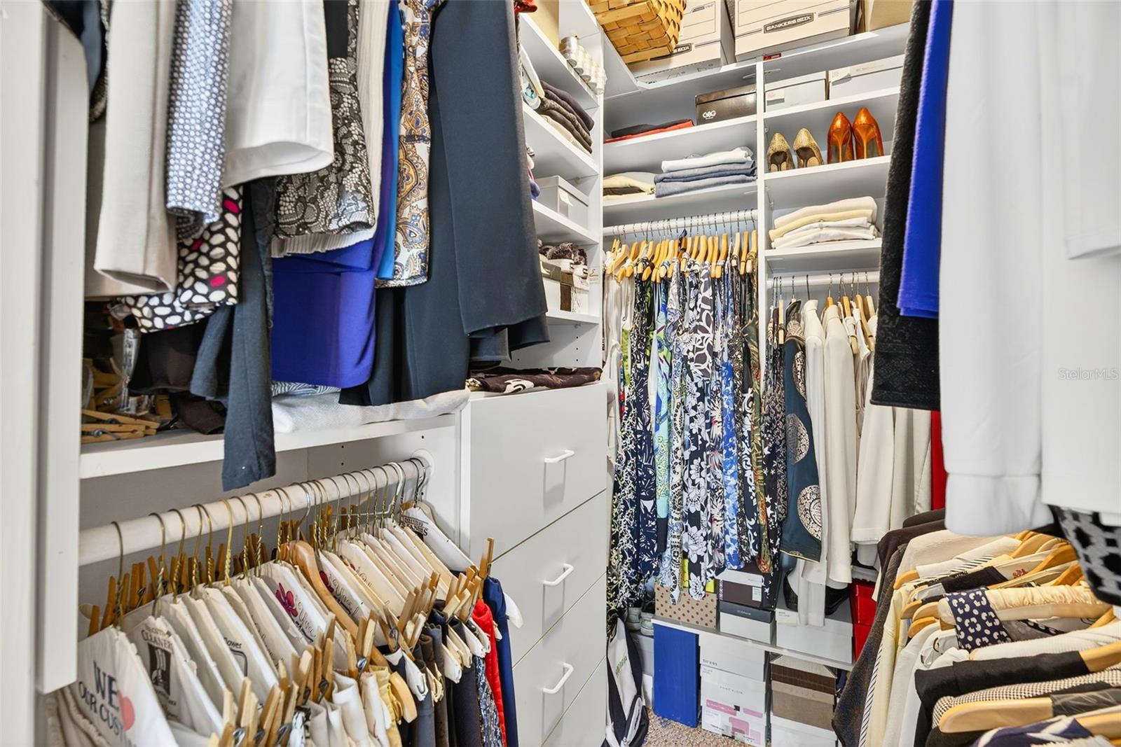 A custom California Closet keeps your wardrobe effortlessly organized
