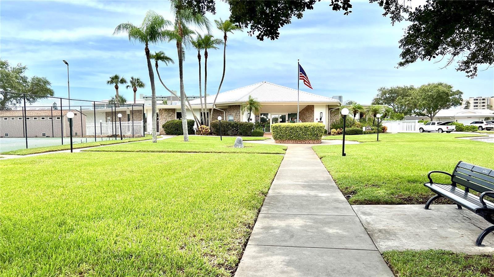 Grounds in front of the Main Clubhouse.