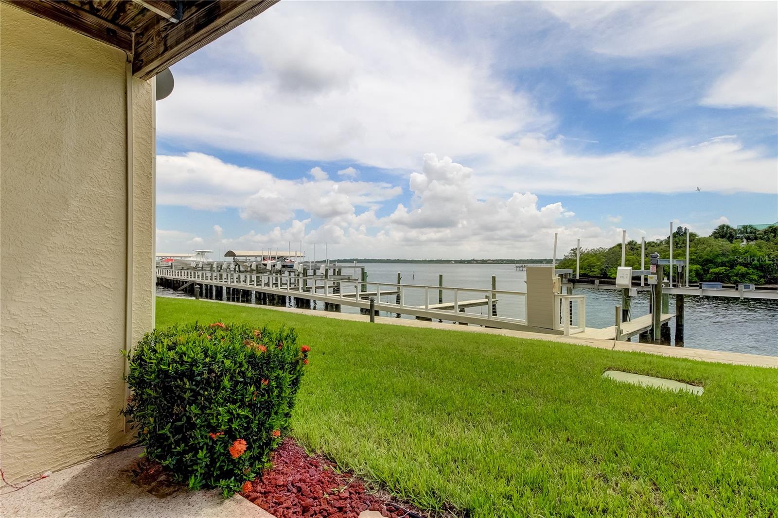 Walk out to your deeded boat slip with lift