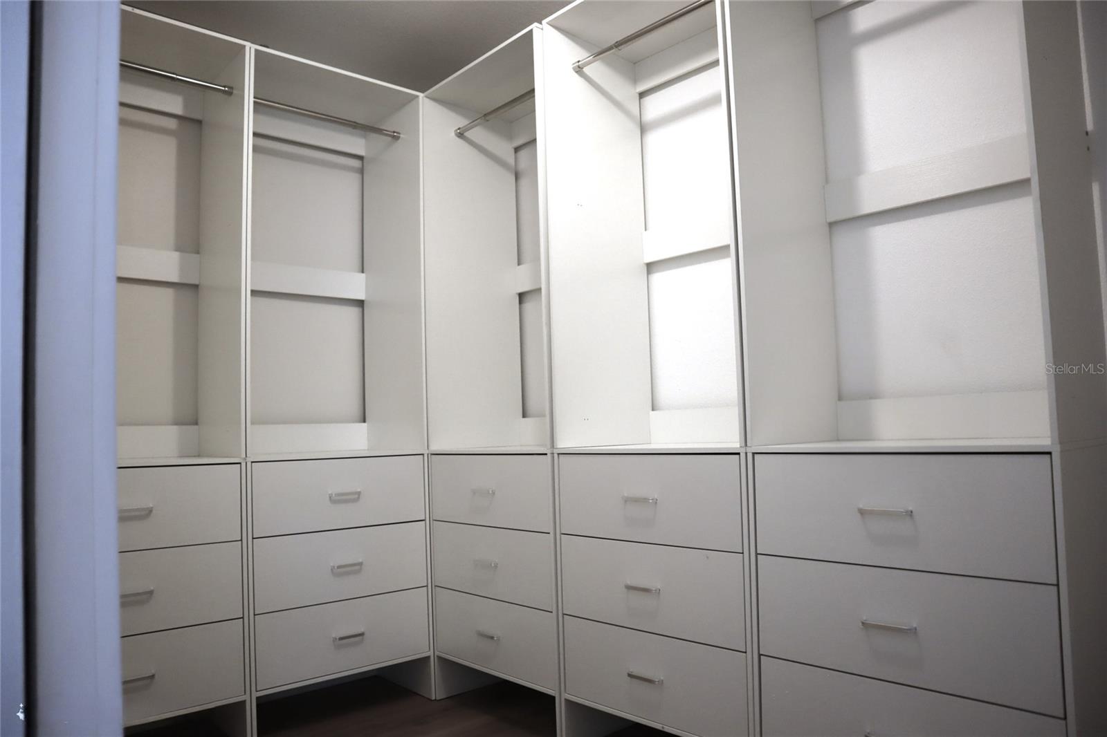 Upstairs walk-in closet