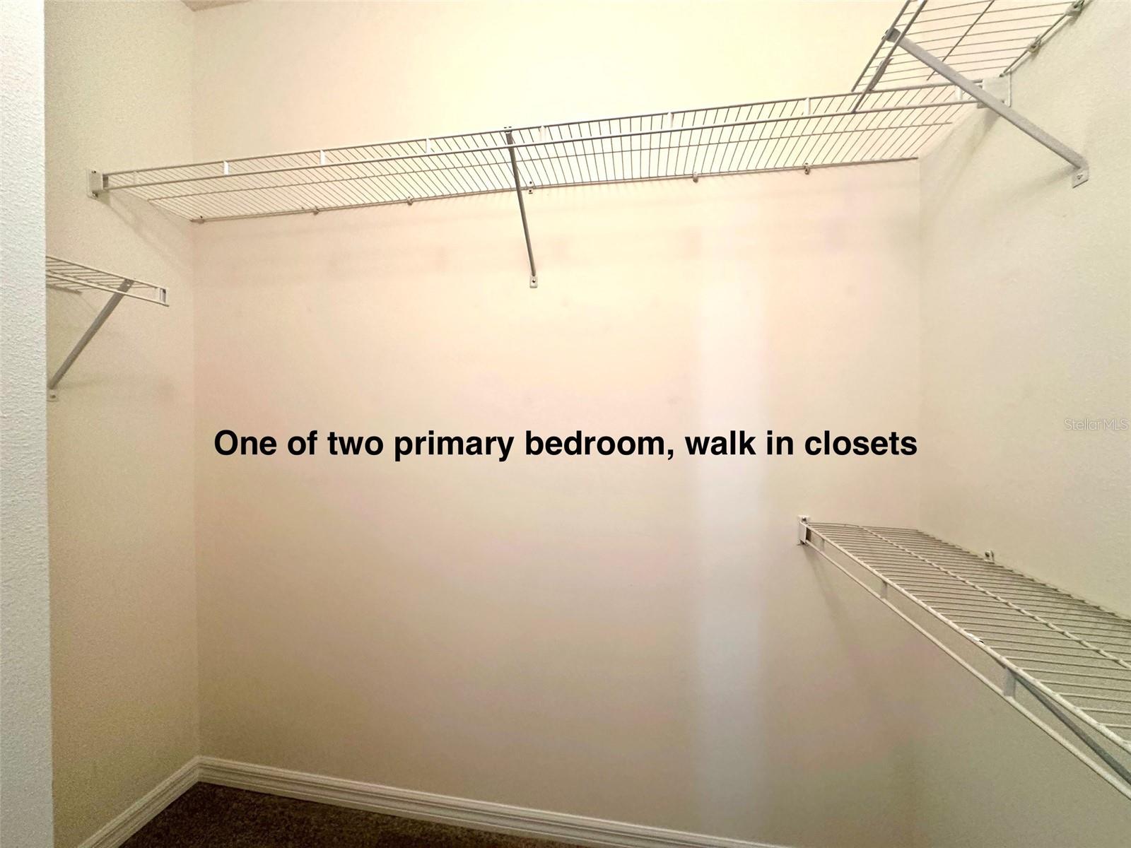 Primary bedroom walk-in closet # two