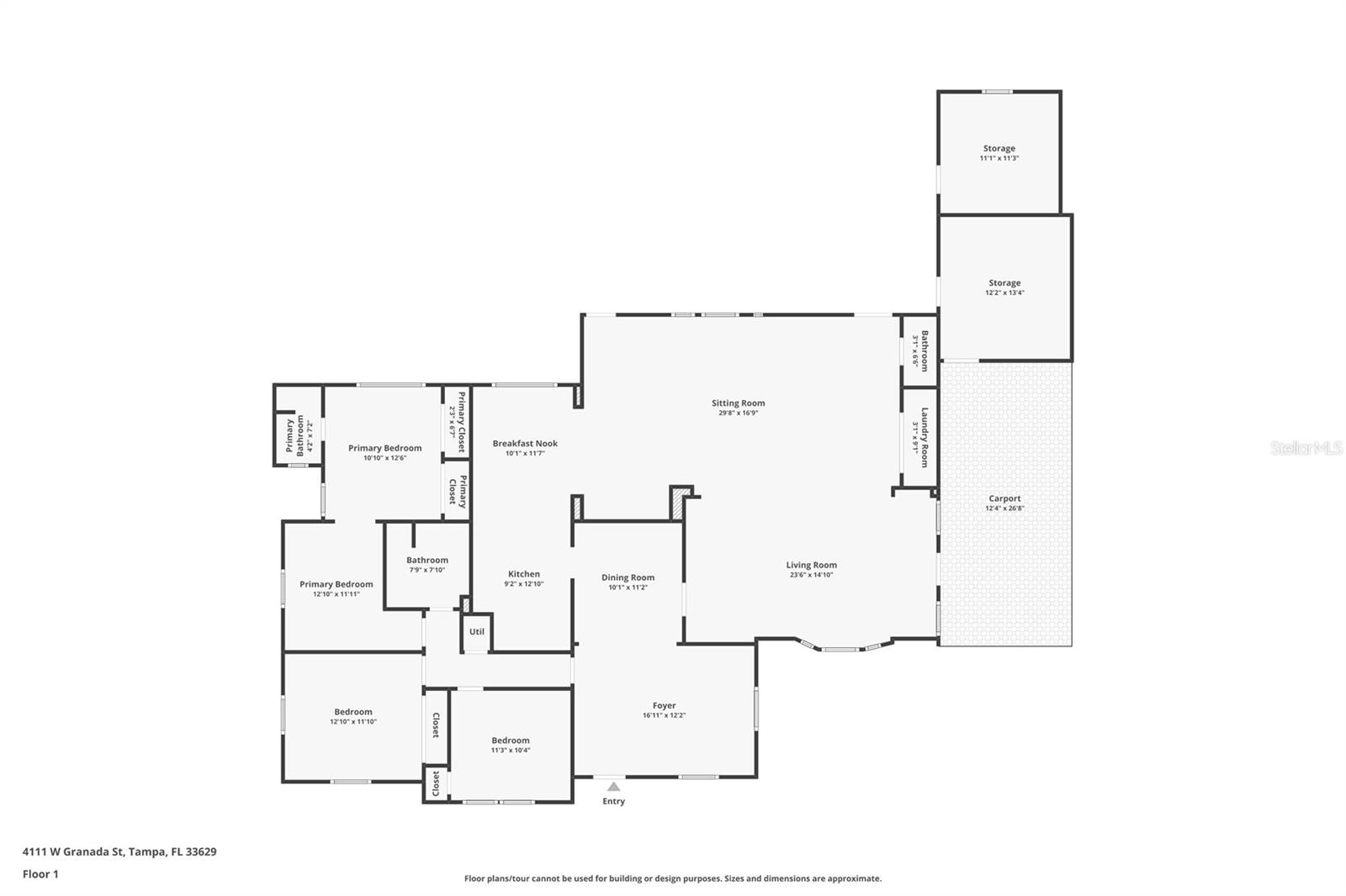VIRTUALLY STAGED -Front Entryway Foyer