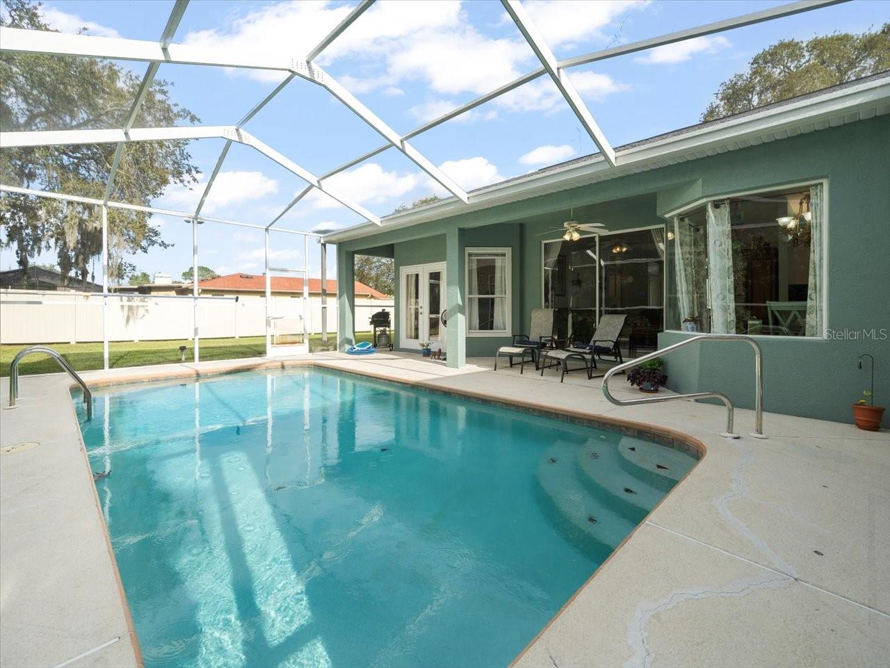 Screened in Pool Area