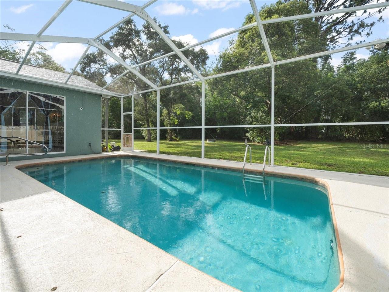 Screened in Pool Area