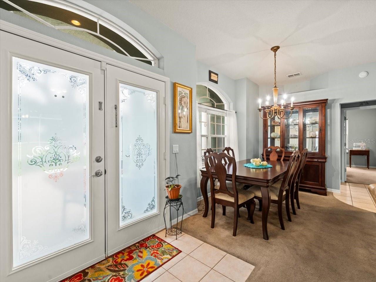 Entryway towards Dining area