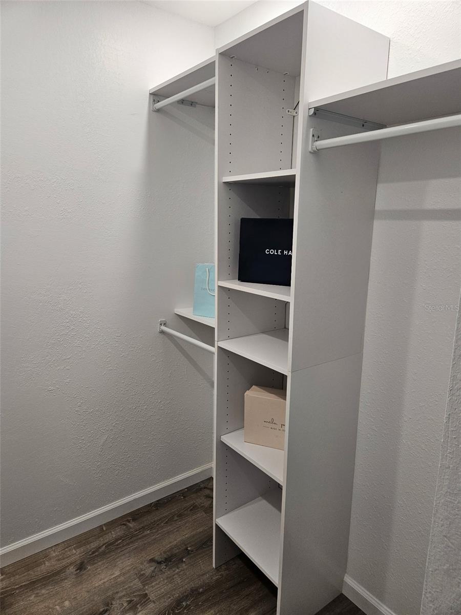Primary closet