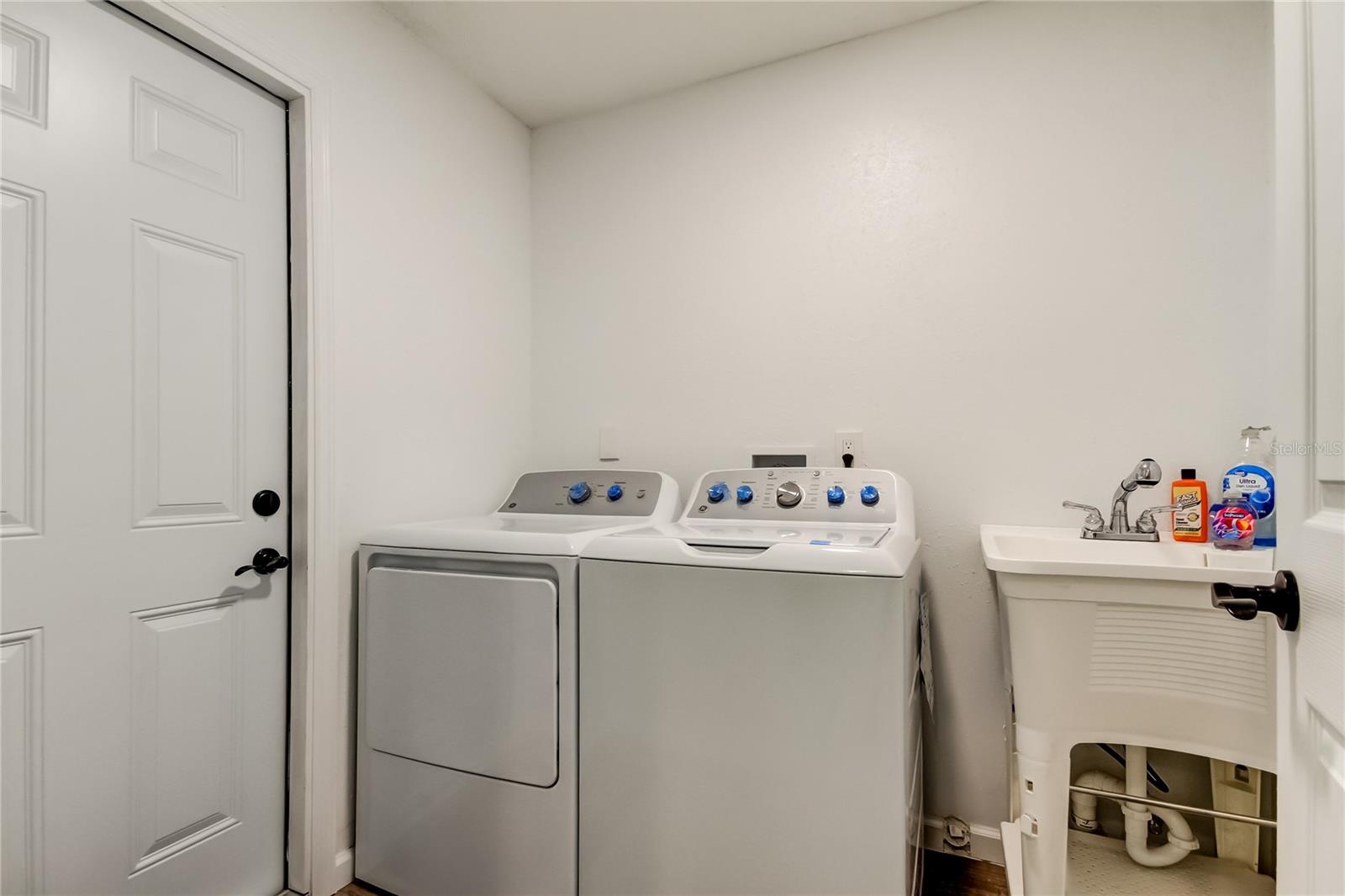 Inside laundry room off of garage