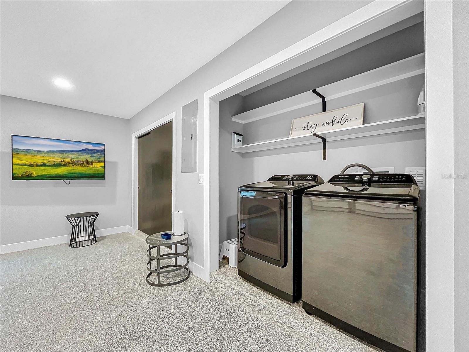 Laundry in Garage - connected to the home