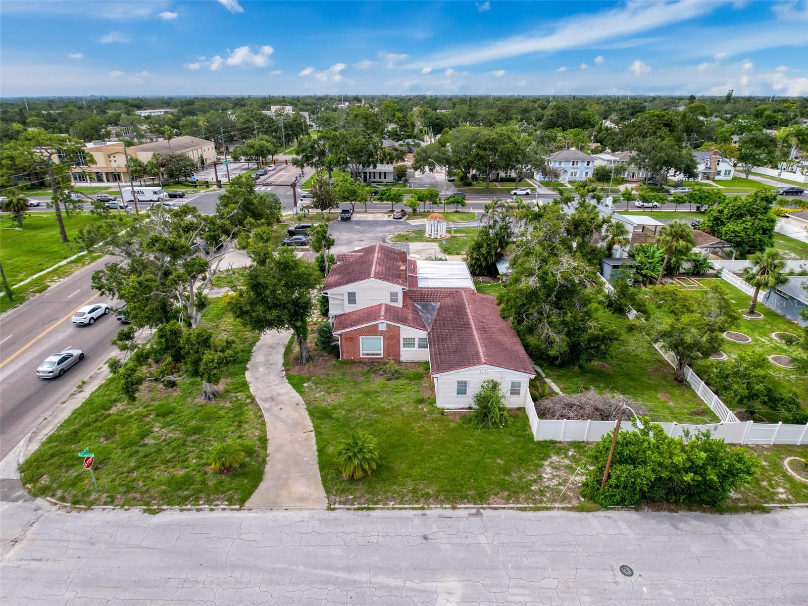 side overhead view