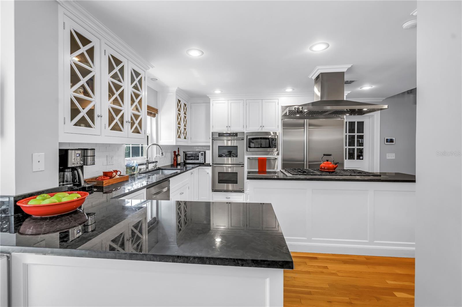 Chef Kitchen with Sub zero refrigerator and high end appliances
