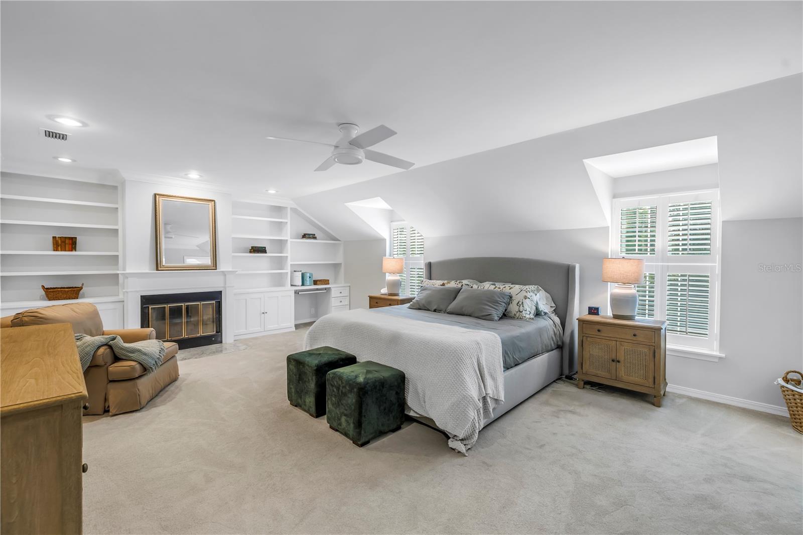 Primary bedroom with Fireplace