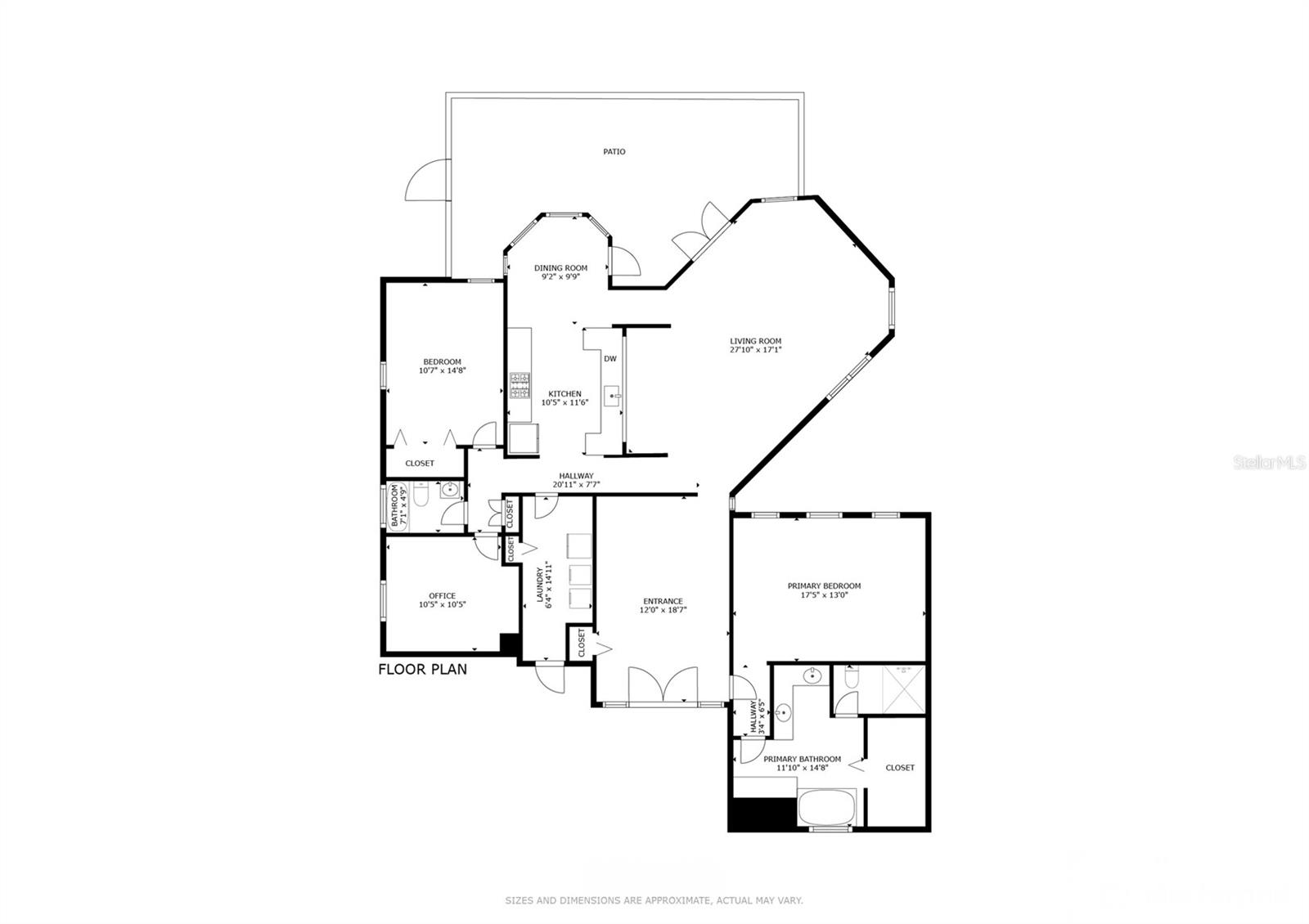 A smart and desirable split floorplan.