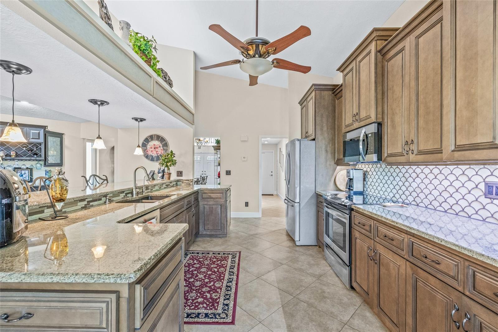Craftmanship and fine details in the custom kitchen.