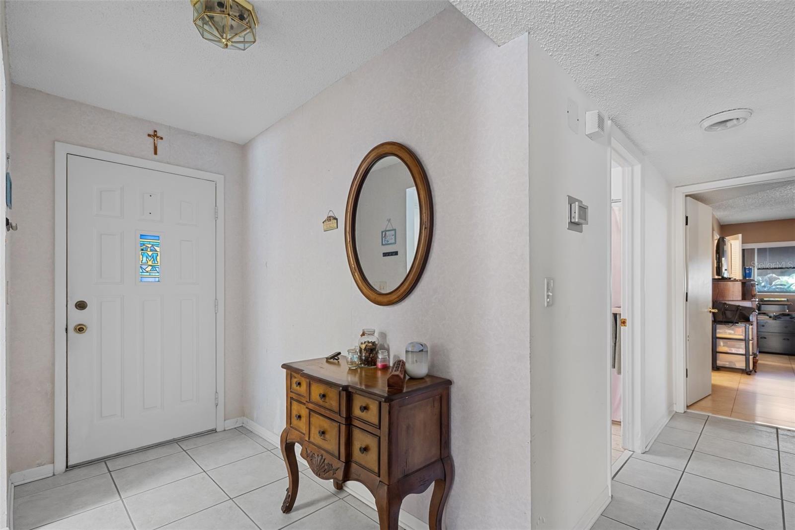 The main entrance and foyer