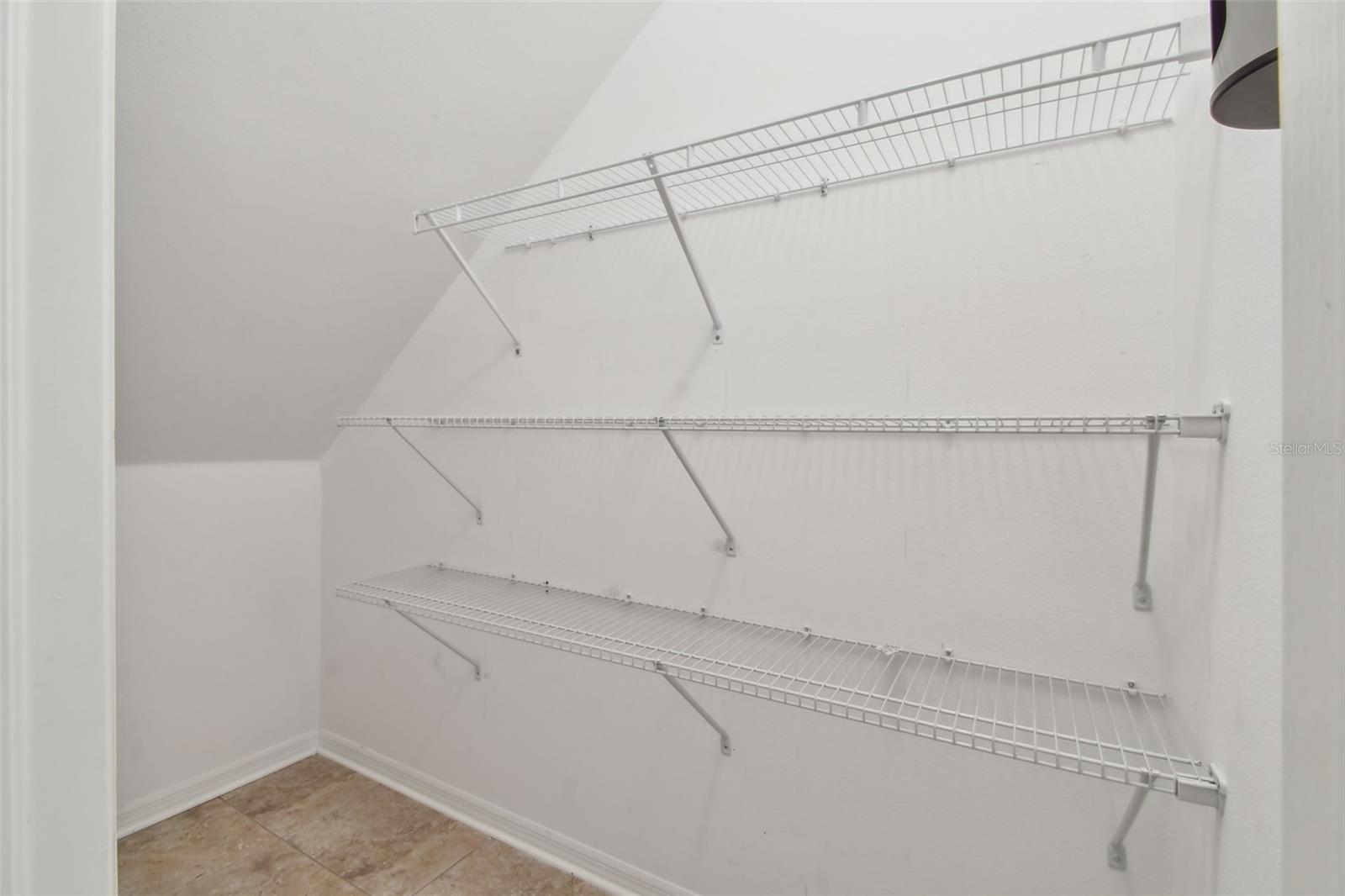 Additional Storage closet underneath the stairs