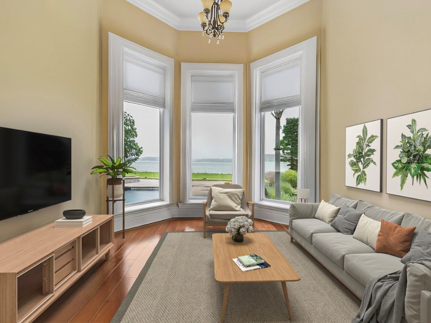 Master Seating Area Virtually Staged.