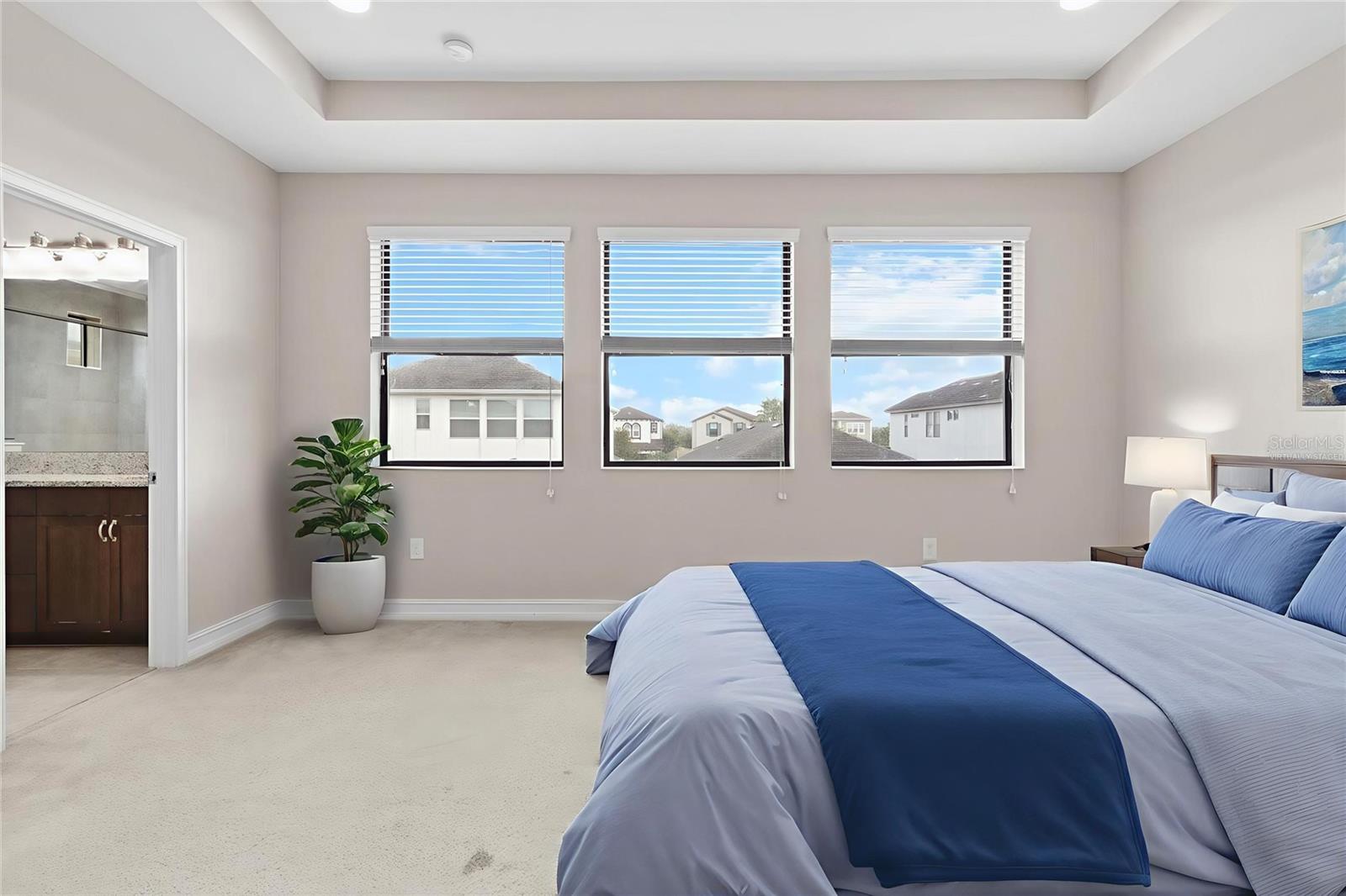 Virtually Staged-Master Bedroom
