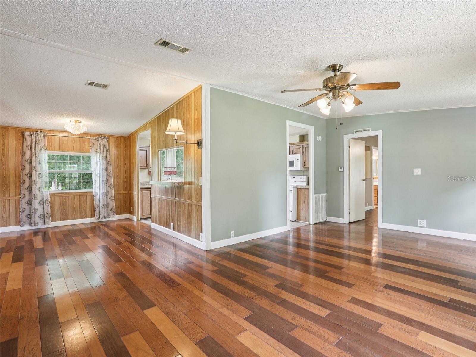 Front door facing Living room, Dining room and Kitchen