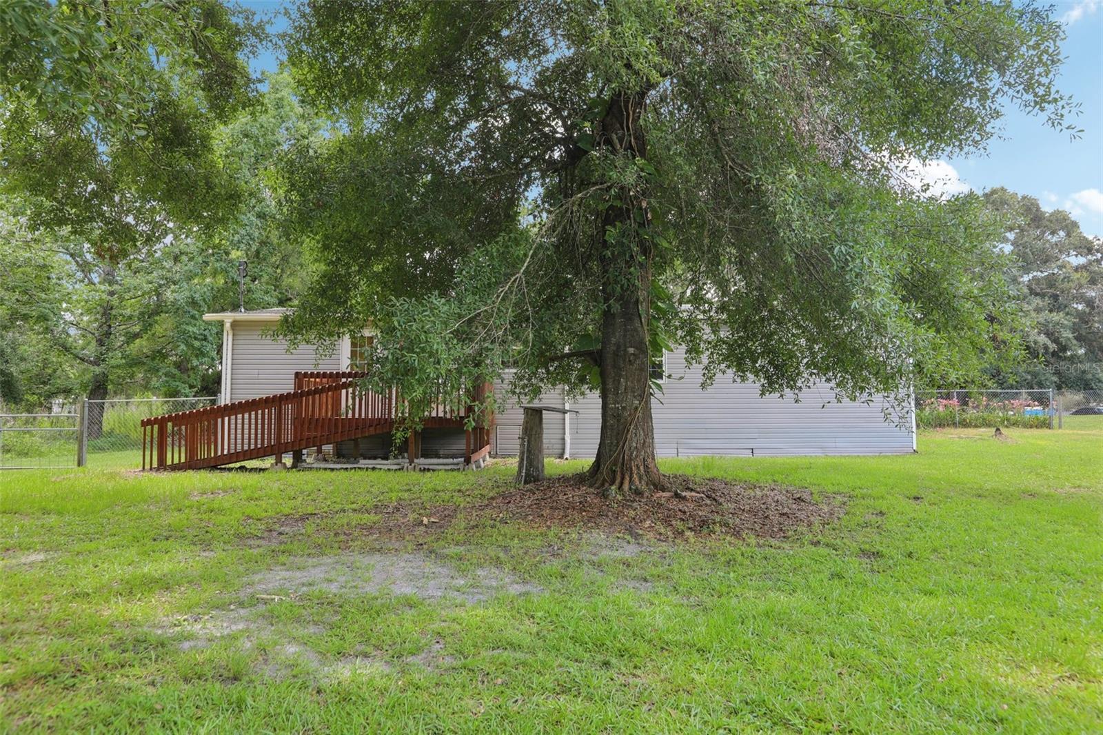 Backyard from rear of lawn