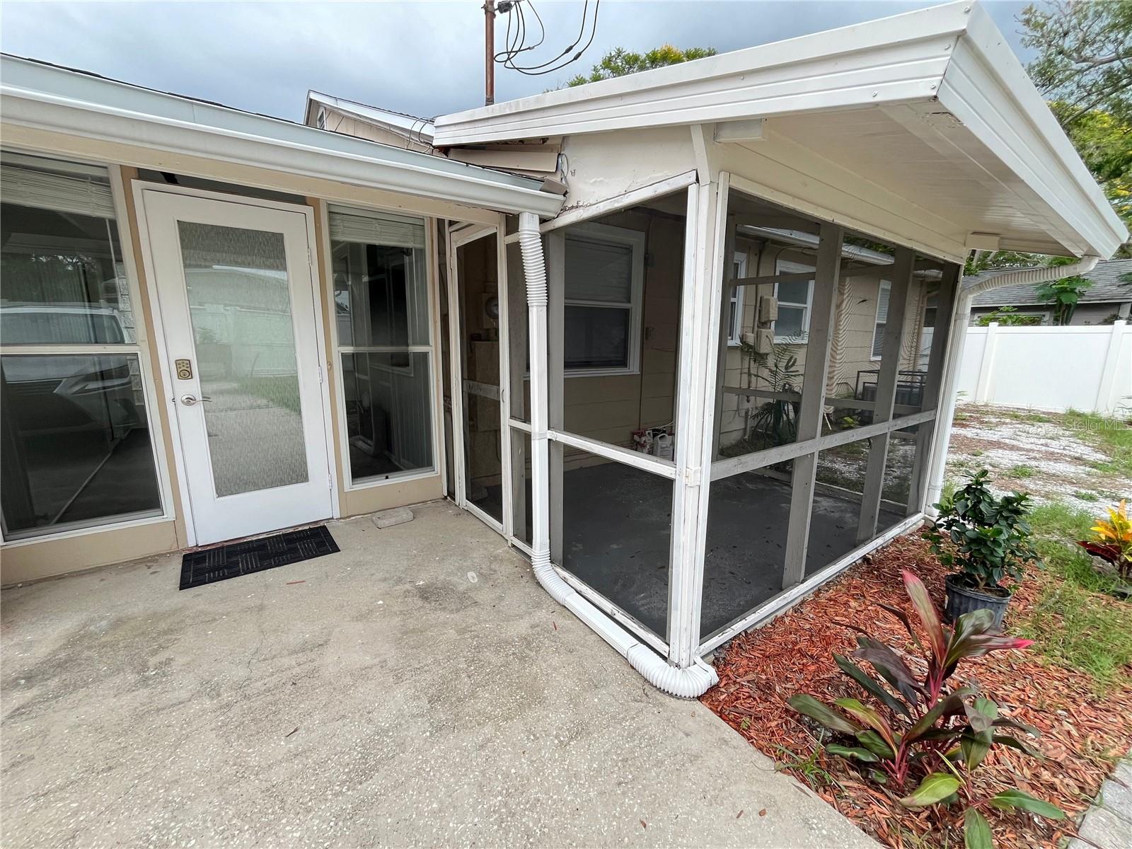 Porch and back entry